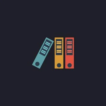 Binders computer symbol Stock Illustration