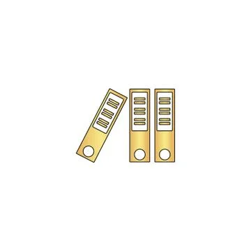 Binders computer symbol Stock Illustration