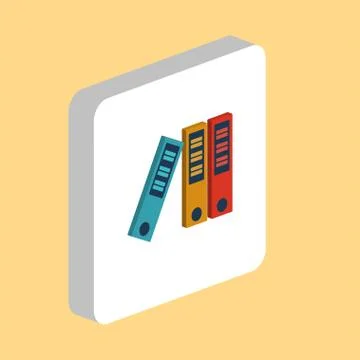 Binders computer symbol Illustrazione stock