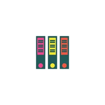Binders Icon Vector Stock Illustration