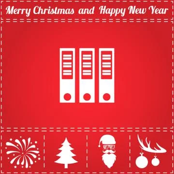 Binders Icon Vector Stock Illustration