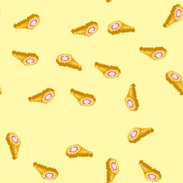 Bindi forehead decoration isometric icon seamless pattern Illustrazione stock