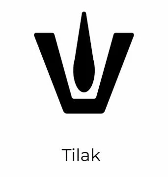 Bindi Tilak Vector Stock Illustration