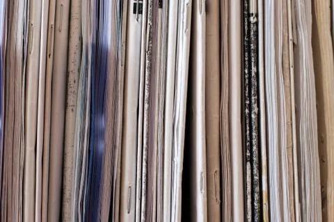 Bindings of old exercise books and pamphlets Stock Photos