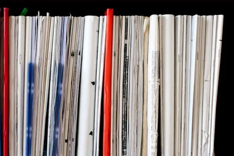 Bindings of old exercise books and pamphlets Stock Photos