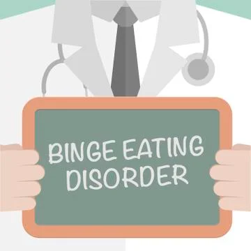 Binge Eating Disorder Stock Illustration