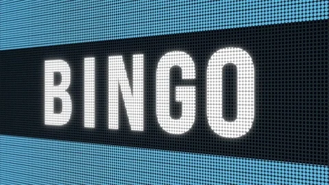 Bingo, animated letters. Stock Footage 301708476