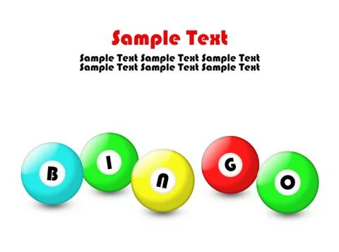 Bingo balls Stock Illustration