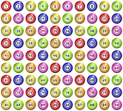 Bingo Balls Stock Illustration