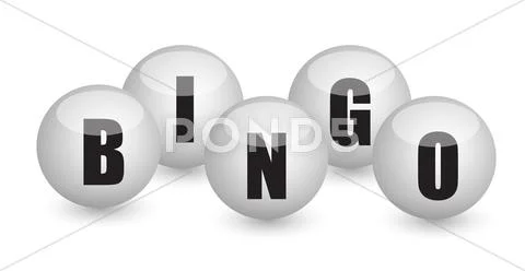 Bingo balls illustration design concept Stock Illustration