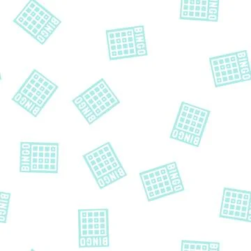 Bingo card glyph icon vector isolated illustration Stock Illustration