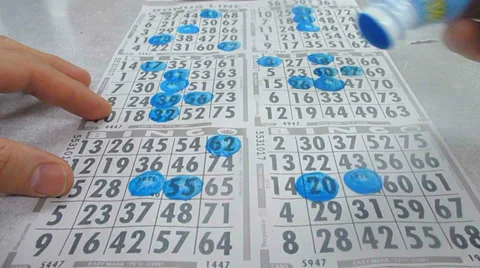 Bingo Card Timelapse Stock Footage 36132180