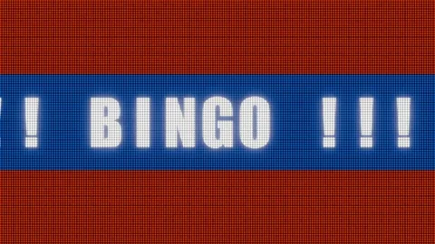 Bingo, game ticker board. Stock-Footage 304179533