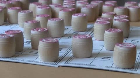 Bingo lotto set Stockbeeldmateriaal 10736738