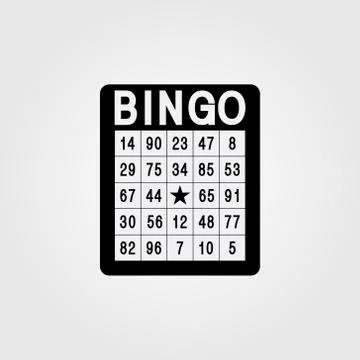 Bingo. Single flat icon on white background. Stock-Illustration
