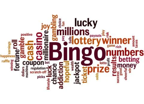 Bingo, word cloud concept Stock Illustration
