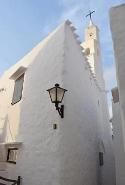 Binibeca in Menorca Balearic Islands Stock Photos
