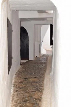 Binibeca in Menorca Spain. Stock Photos