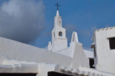 Binibeca in Menorca Spain Stock Photos