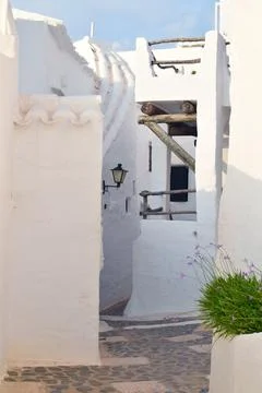 Binibeca in Menorca Spain Foto stock