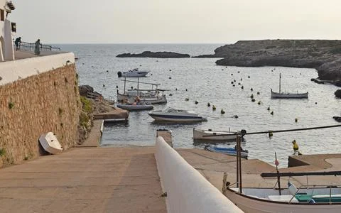 Binibeca in Menorca  Spain Stock Photos