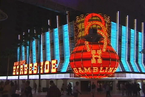Binion's Horseshoe Stock Footage 816457