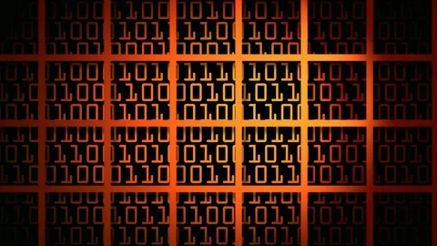 Binnary grid motion Stock Footage 95308228