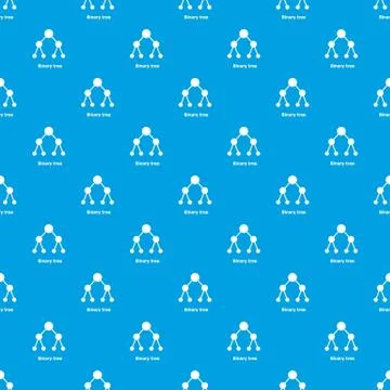 Binnary tree pattern vector seamless blue イラスト素材