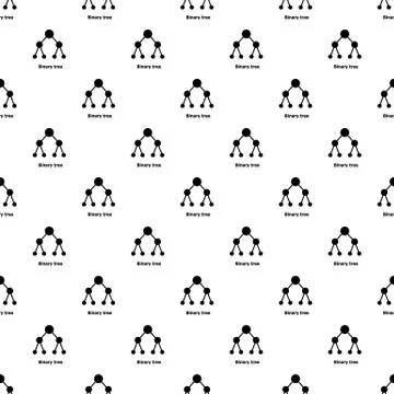 Binnary tree pattern vector seamless Illustrazione stock