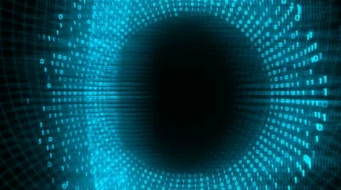 BinNumbersBlue Stock Footage 11265867