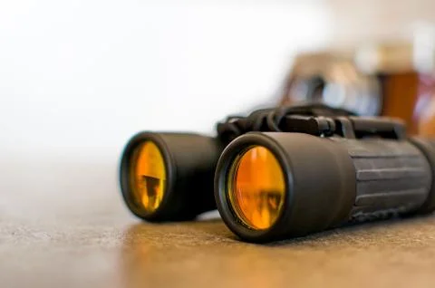 Binocular for adventures Stock Photos
