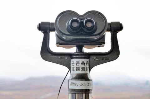Binocular at the DMZ Stock Photos