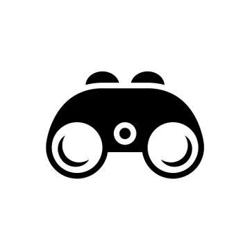 Binocular field glasses flat vector icon for apps and websites Stock Illustration