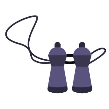Binocular flat illustration on white Stock Illustration
