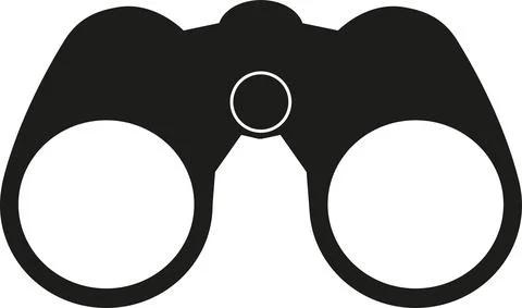 Binocular icon sign. Stock Illustration