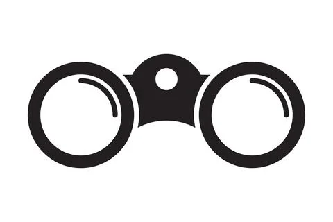 Binocular icon vector for graphic design, logo, website, social media, mobile Stock Illustration