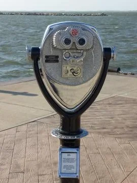 Binocular View of Lake Stock Photos