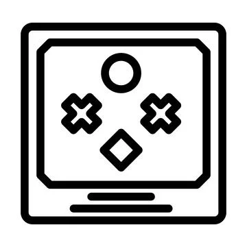 Binocular vision test optometry eye line icon vector illustration イラスト素材