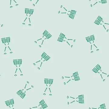 Binocular vision test optometry eye glyph seamless pattern Stock Illustration