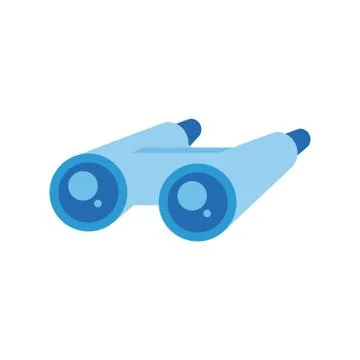 Binoculars accessory isometric style icon Stock Illustration