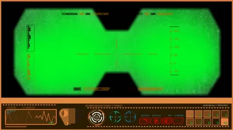 Binoculars - Analysis - Orange 01 Stock Footage 56689462