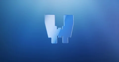 Binoculars Blue 3d Icon Stock Footage 73355065
