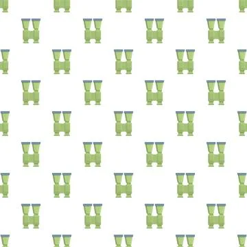 Binoculars creating a seamless pattern on a white background イラスト素材