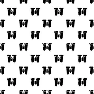 Binoculars explorer pattern seamless Stock Illustration
