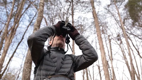 The binoculars Video stock 104975371