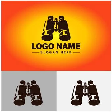 Binoculars icon exploration discovery optical equipment navigation travel t.. Stock Illustration