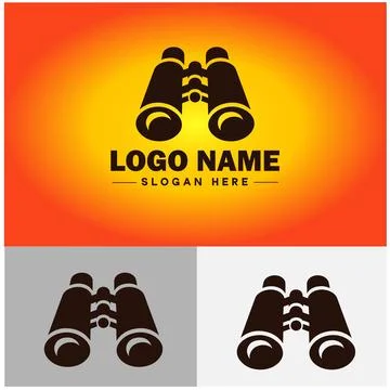Binoculars icon exploration discovery optical equipment navigation travel t.. Stock Illustration