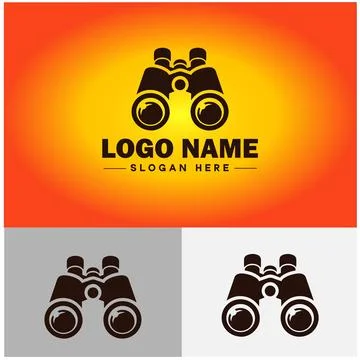 Binoculars icon exploration discovery optical equipment navigation travel t.. Illustrazione stock