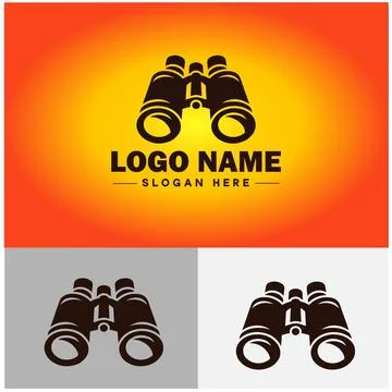 Binoculars icon exploration discovery optical equipment navigation travel t.. Stock Illustration