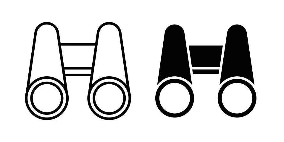 Binoculars icon graphic element. web icon set Stock Illustration